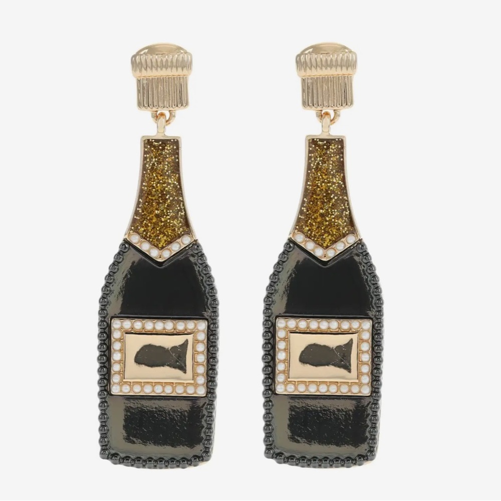 NWT Front Row Champagne Drop Earrings
